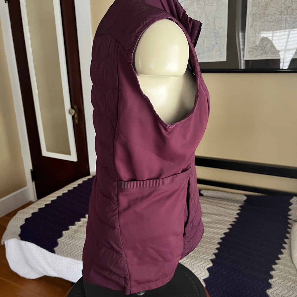 Lululemon Down For It All Goose Down Vest Dark Adobe Red 700 Fill - Picture 4 of 8